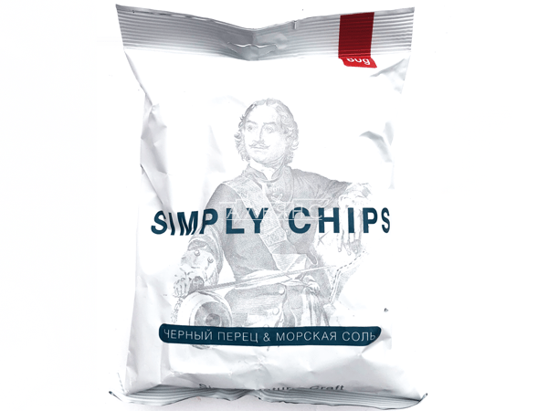 Картофельные чипсы "Simple chips" Морская соль и черный перец 80 гр. в Нальчике